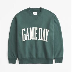 Abercrombie & Fitch Green Sweatshirt